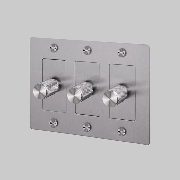 Cross Knurled Dimmer LED Light Switch