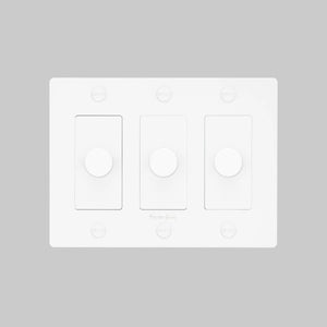 Cross Knurled Dimmer LED Light Switch