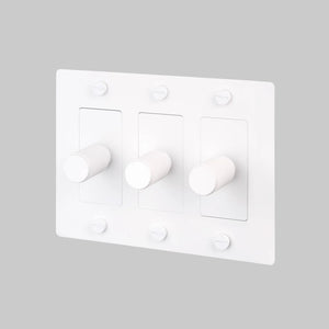 Cross Knurled Dimmer LED Light Switch