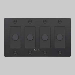 Cross Knurled Dimmer LED Light Switch
