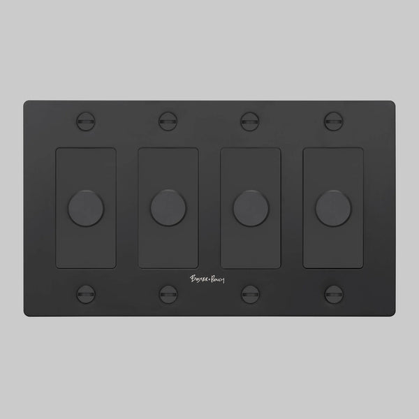 Cross Knurled Dimmer LED Light Switch