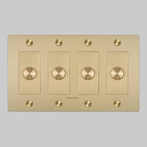 Cross Knurled Dimmer LED Light Switch