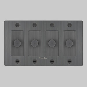 Cross Knurled Dimmer LED Light Switch