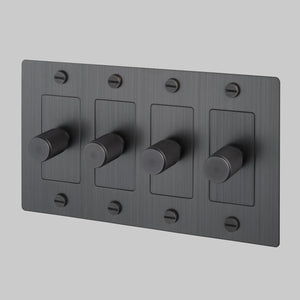 Cross Knurled Dimmer LED Light Switch