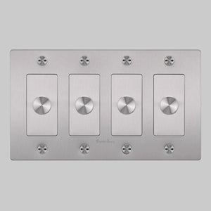 Cross Knurled Dimmer LED Light Switch