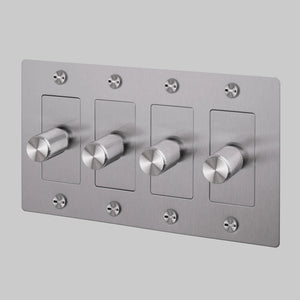 Cross Knurled Dimmer LED Light Switch