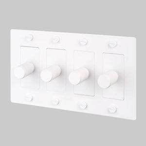 Cross Knurled Dimmer LED Light Switch