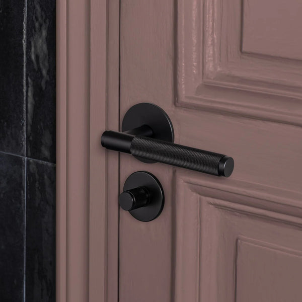 Cross Knurled Door Lever