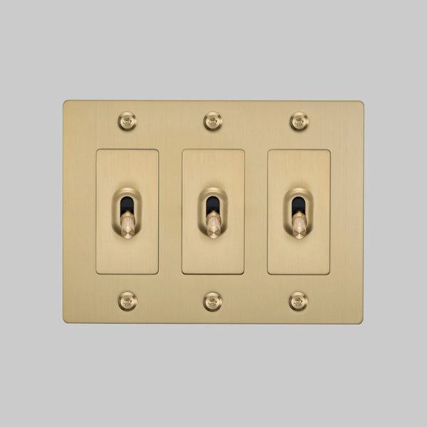 Linear Knurled Toggle Light Switch