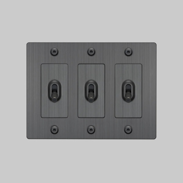 Linear Knurled Toggle Light Switch