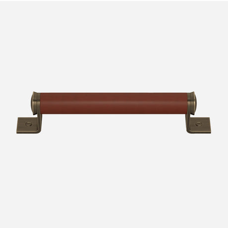 Bracket Recessed Leather Cabinet Pull