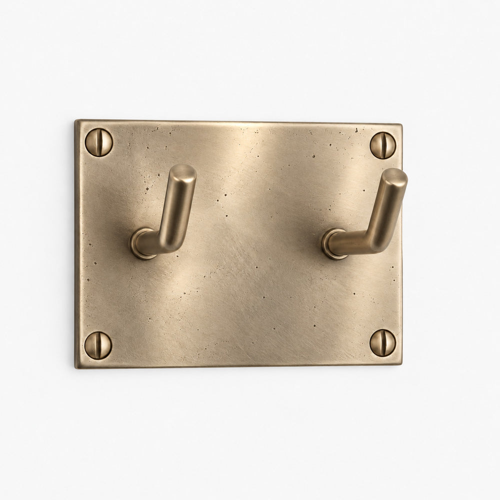 Solid Bronze Double Prong Girth Hook