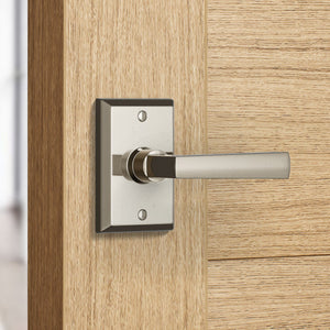 Builder Series Rectangular Reed Door Lever Set