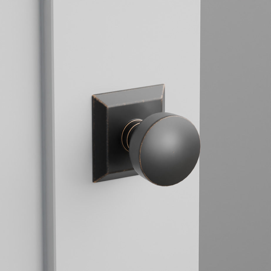 Laurent Door Knob on Quincy Rosette