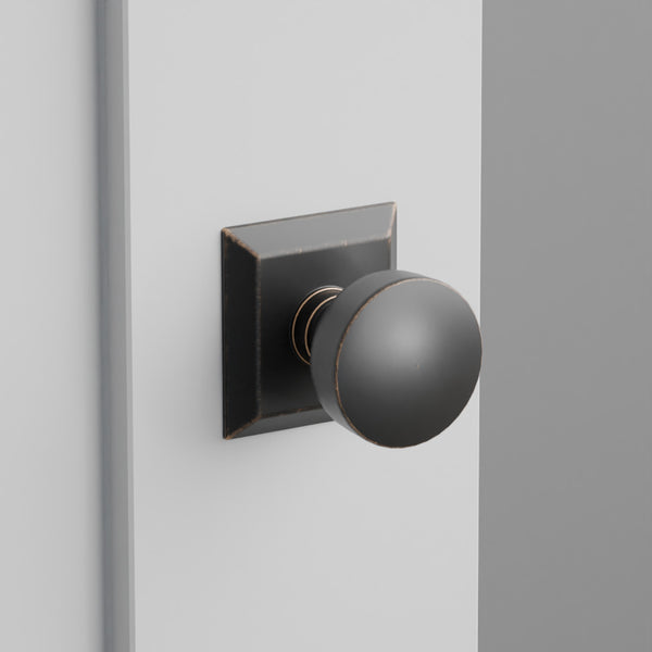 Laurent Door Knob on Quincy Rosette
