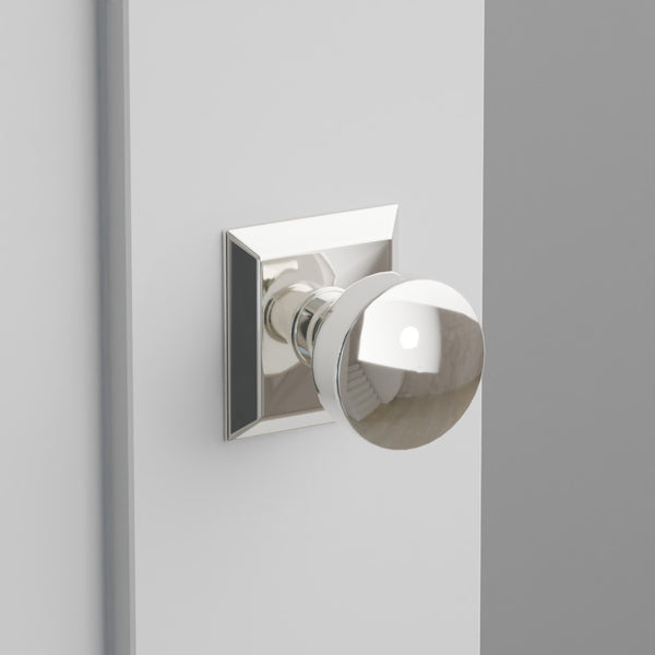 Laurent Door Knob on Quincy Rosette
