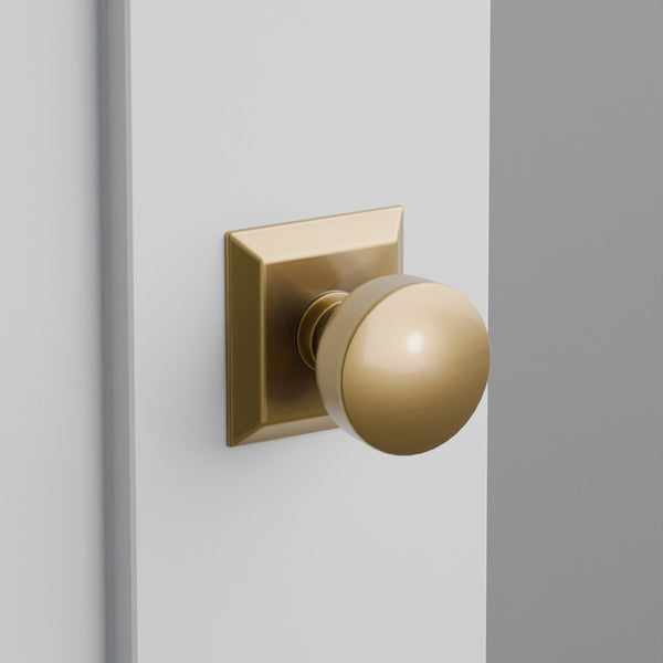 Laurent Door Knob on Quincy Rosette