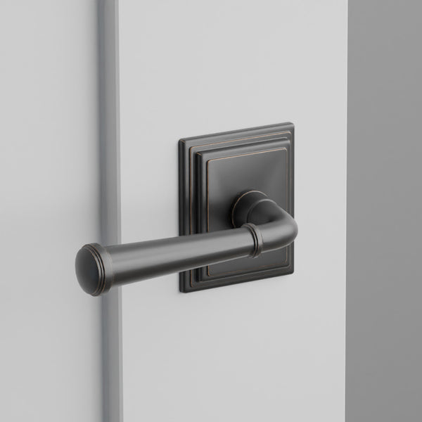 Merrimack Door Lever on Wilshire Rosette
