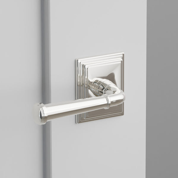 Merrimack Door Lever on Wilshire Rosette
