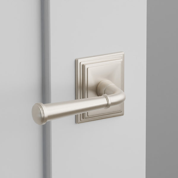 Merrimack Door Lever on Wilshire Rosette