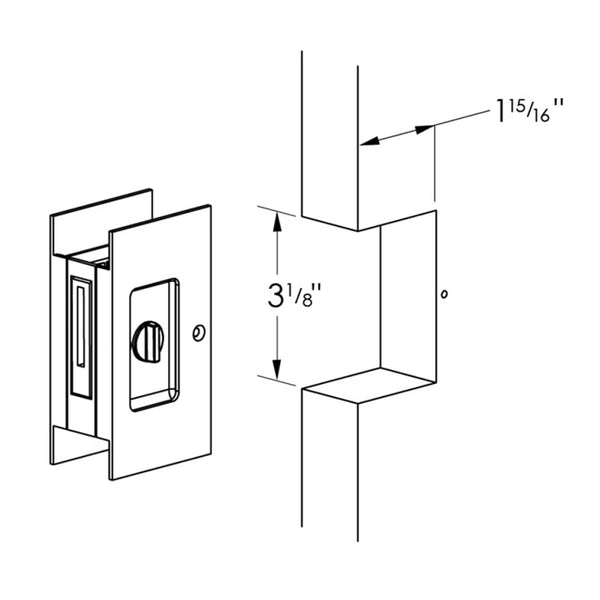 City Heights Pocket Door Lock