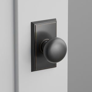 Providence Door Knob on Rectangular Rosette