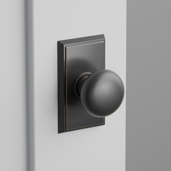 Providence Door Knob on Rectangular Rosette