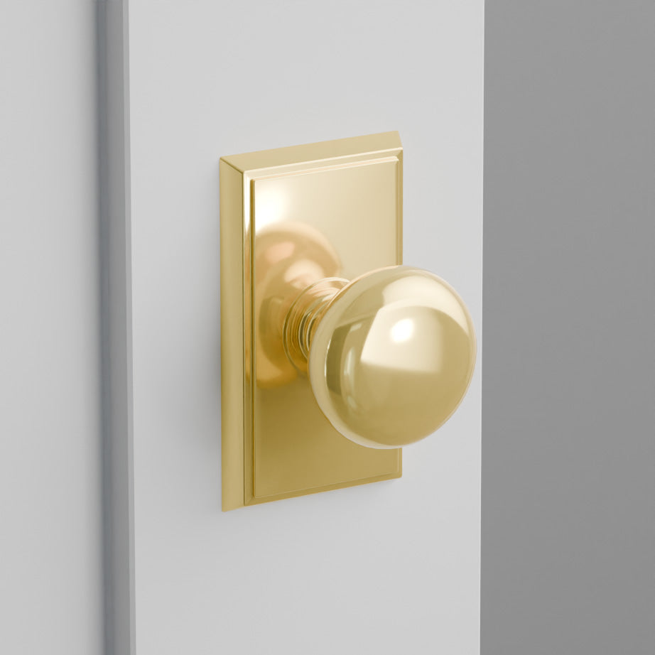 Providence Door Knob on Rectangular Rosette