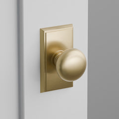 Providence Door Knob on Rectangular Rosette