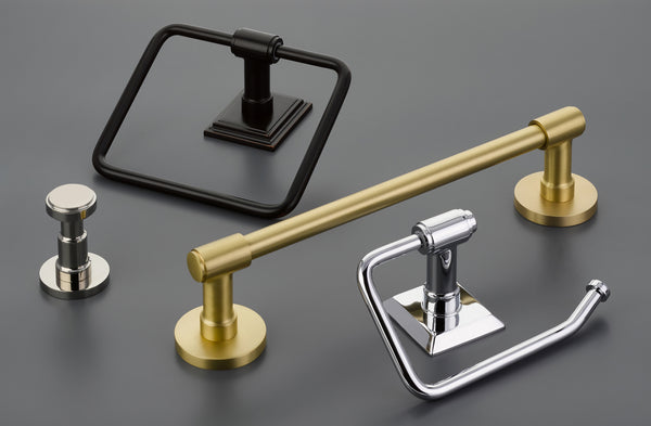 Transitional Towel Ring with Customizable Backplate