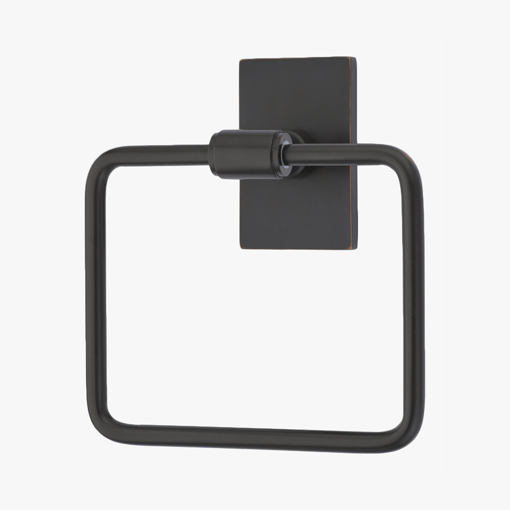 Transitional Towel Ring with Customizable Backplate