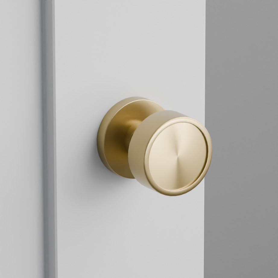 Verve Door Knob on Disk Rosette