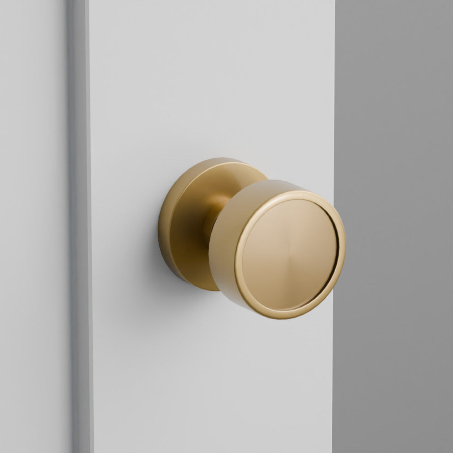 Verve Door Knob on Disk Rosette