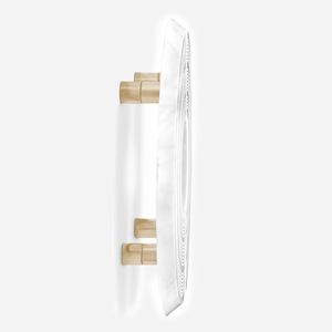 Hendrix Carrara Marble Appliance Pull Pair