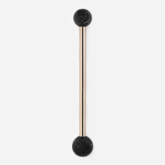 Quantum Nero Marquina Marble Appliance Pull Pair