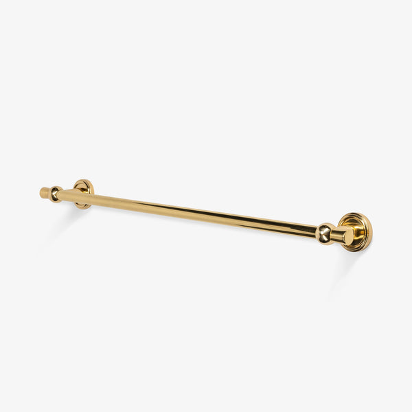 Addison Solid Brass Towel Bar with Lane Backplates