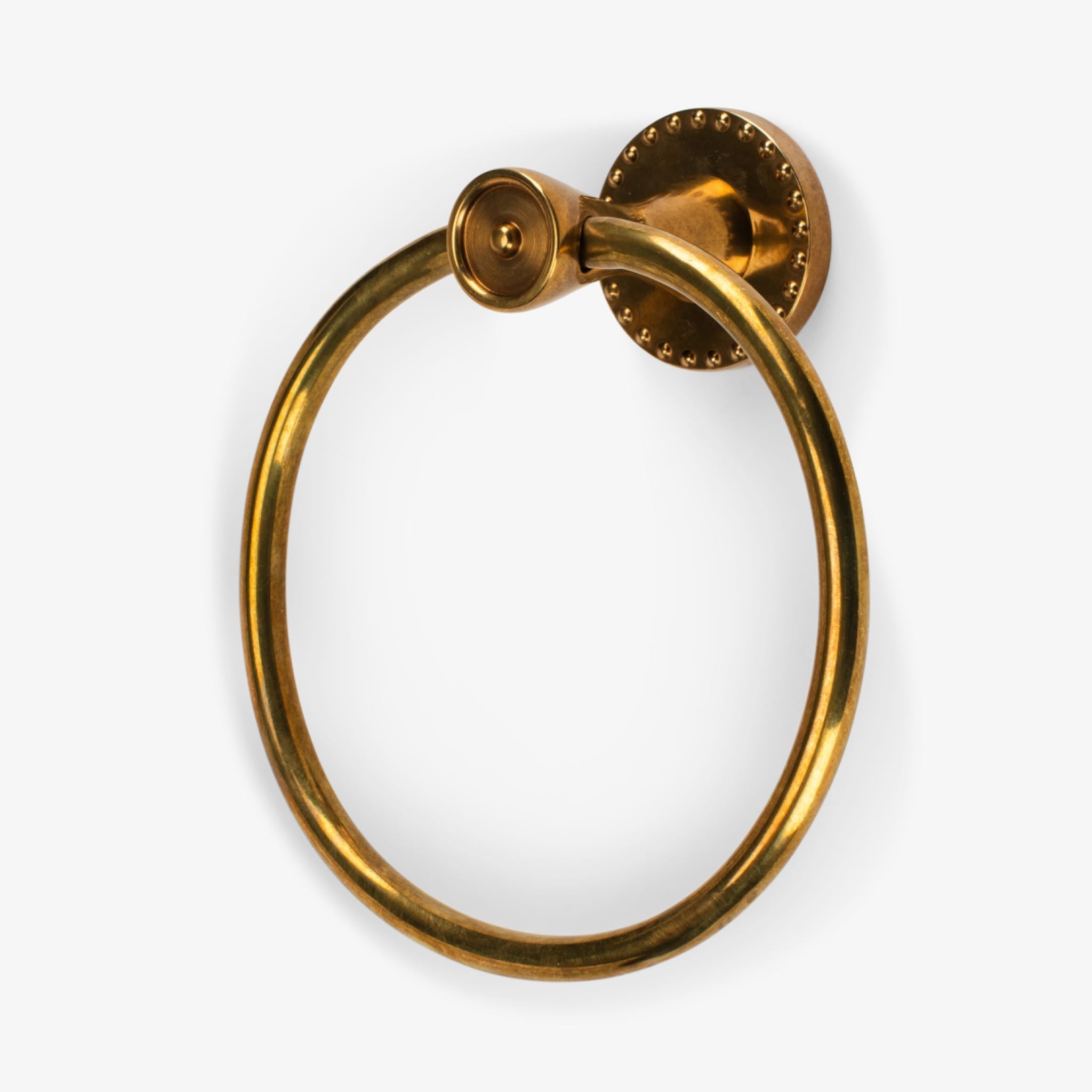 Amelia Solid Brass Towel Ring