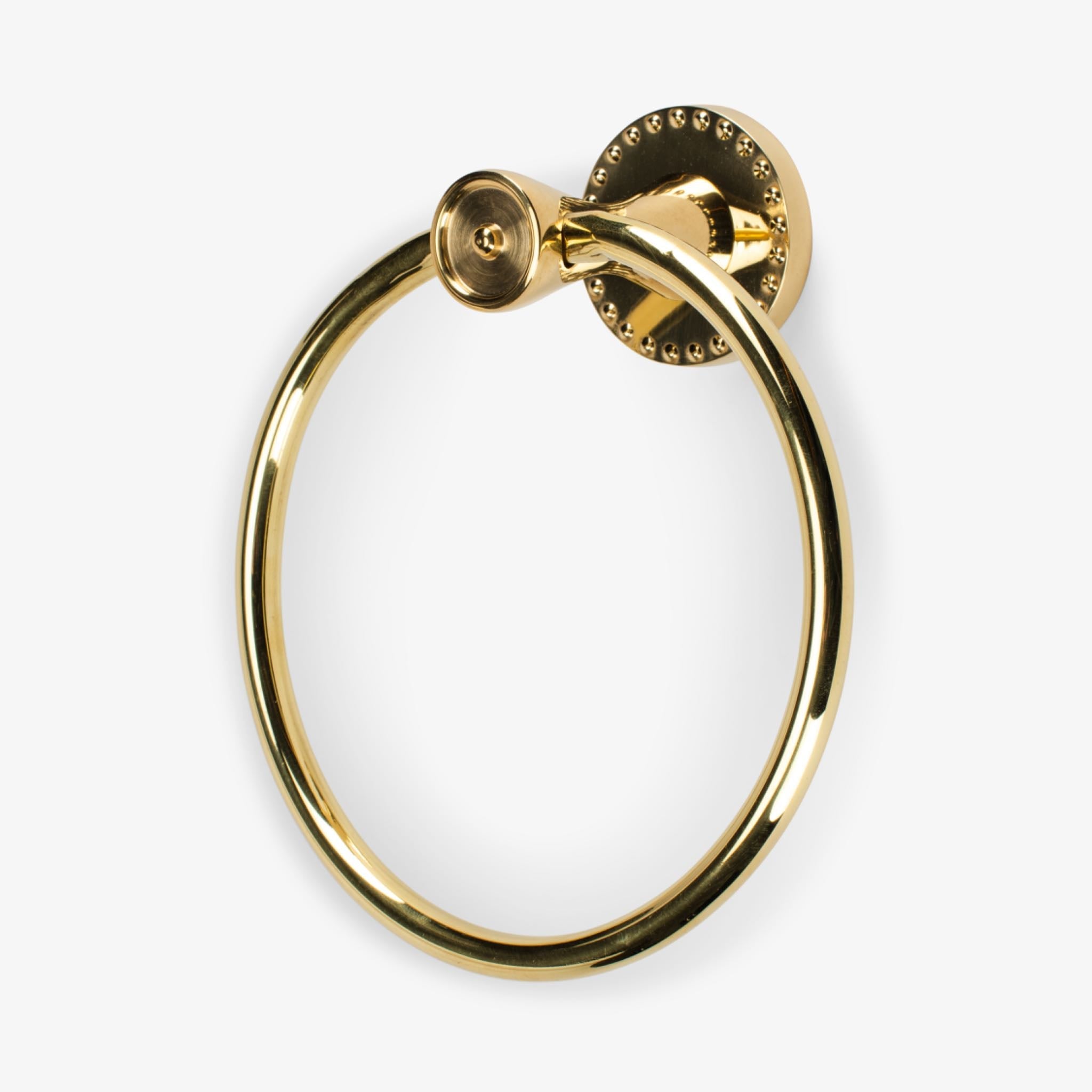 Amelia Solid Brass Towel Ring
