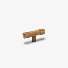 Lexington Leather Wrapped T Cabinet Knob