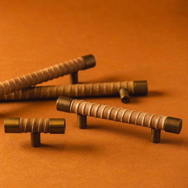 Lexington Leather Wrapped Cabinet Pull
