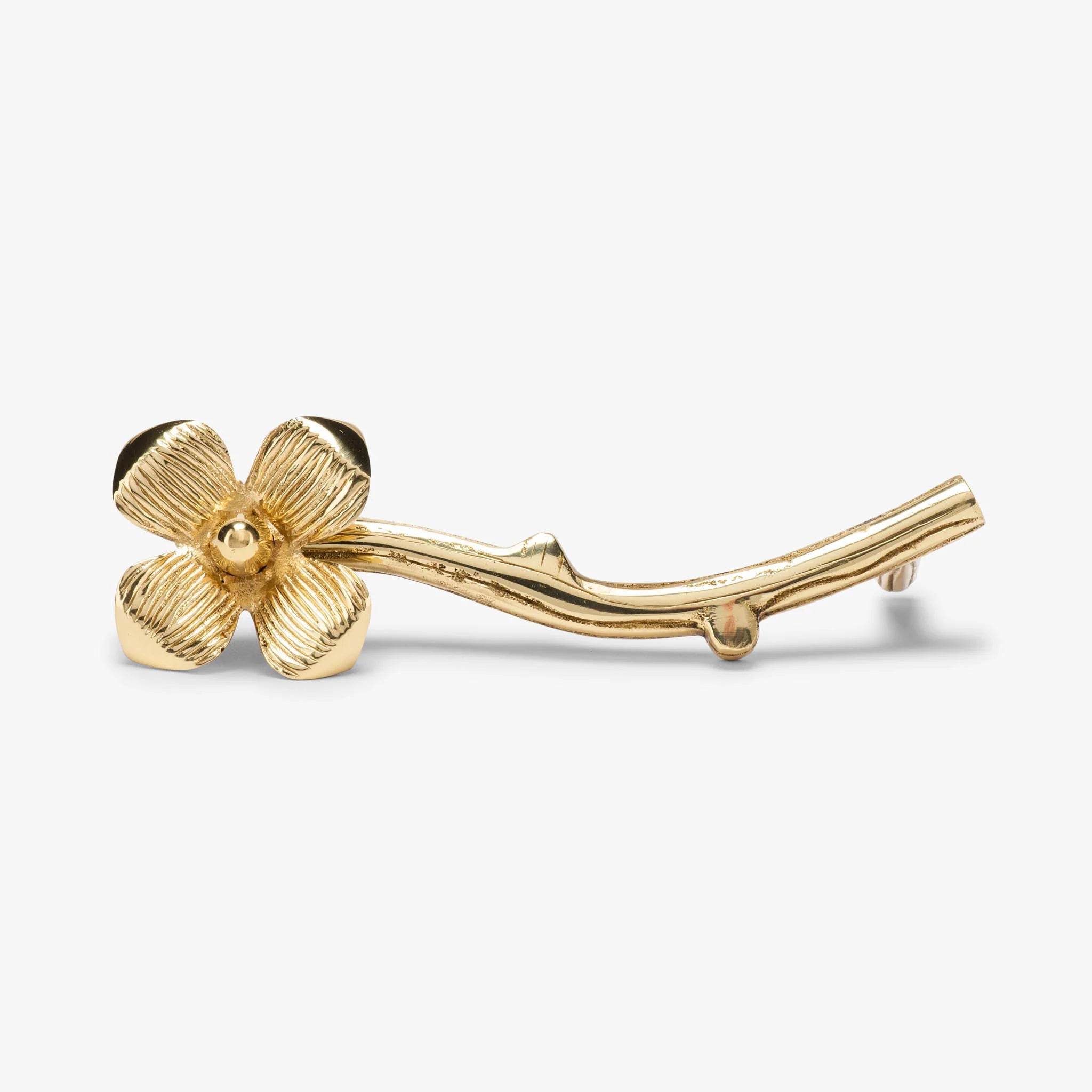 Dogwood Solid Brass Cabinet Pull