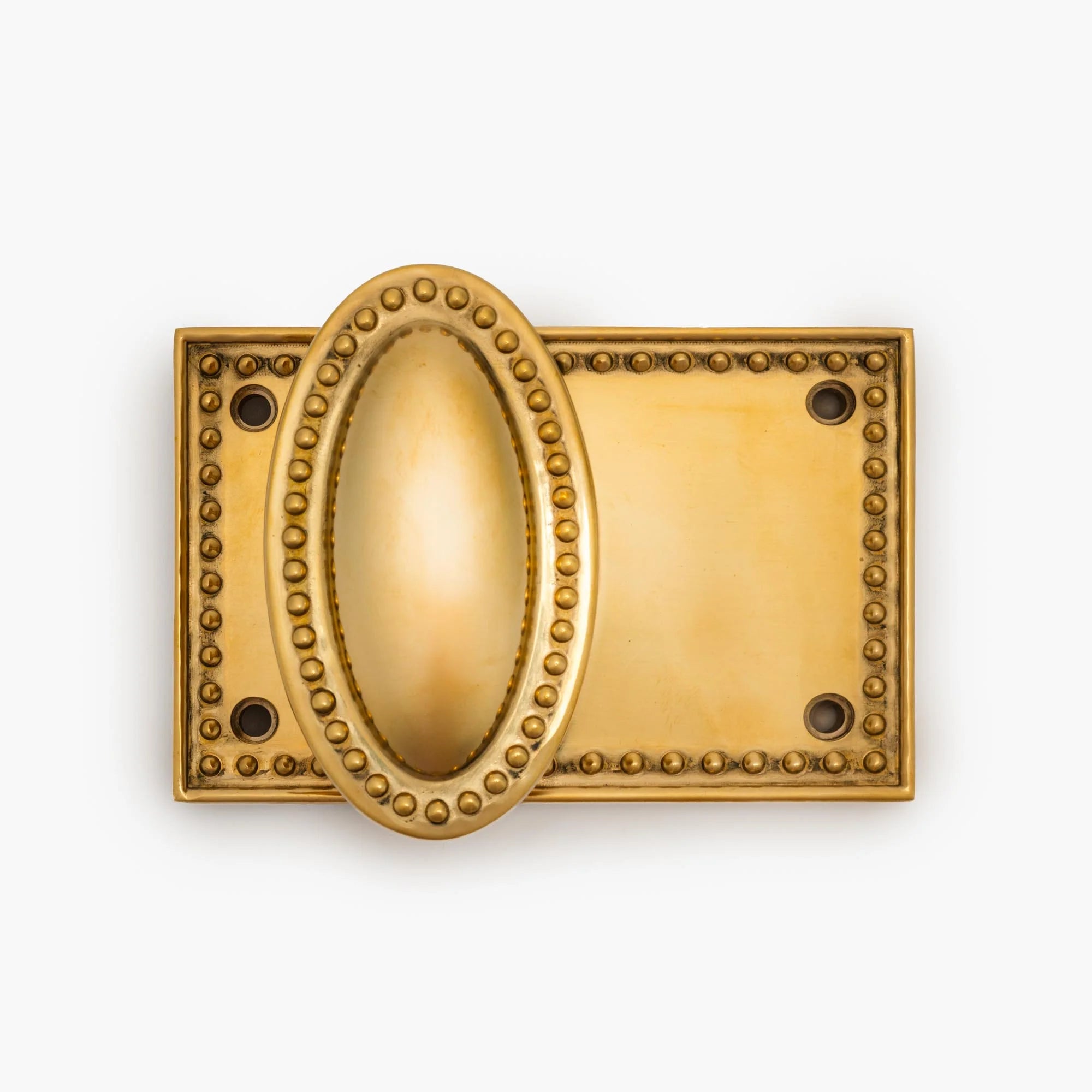 Louis Horizontal Passage Brass Door Knob Set