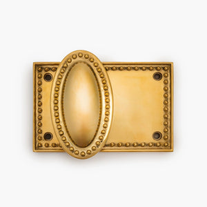 Louis Horizontal Passage Brass Door Knob Set