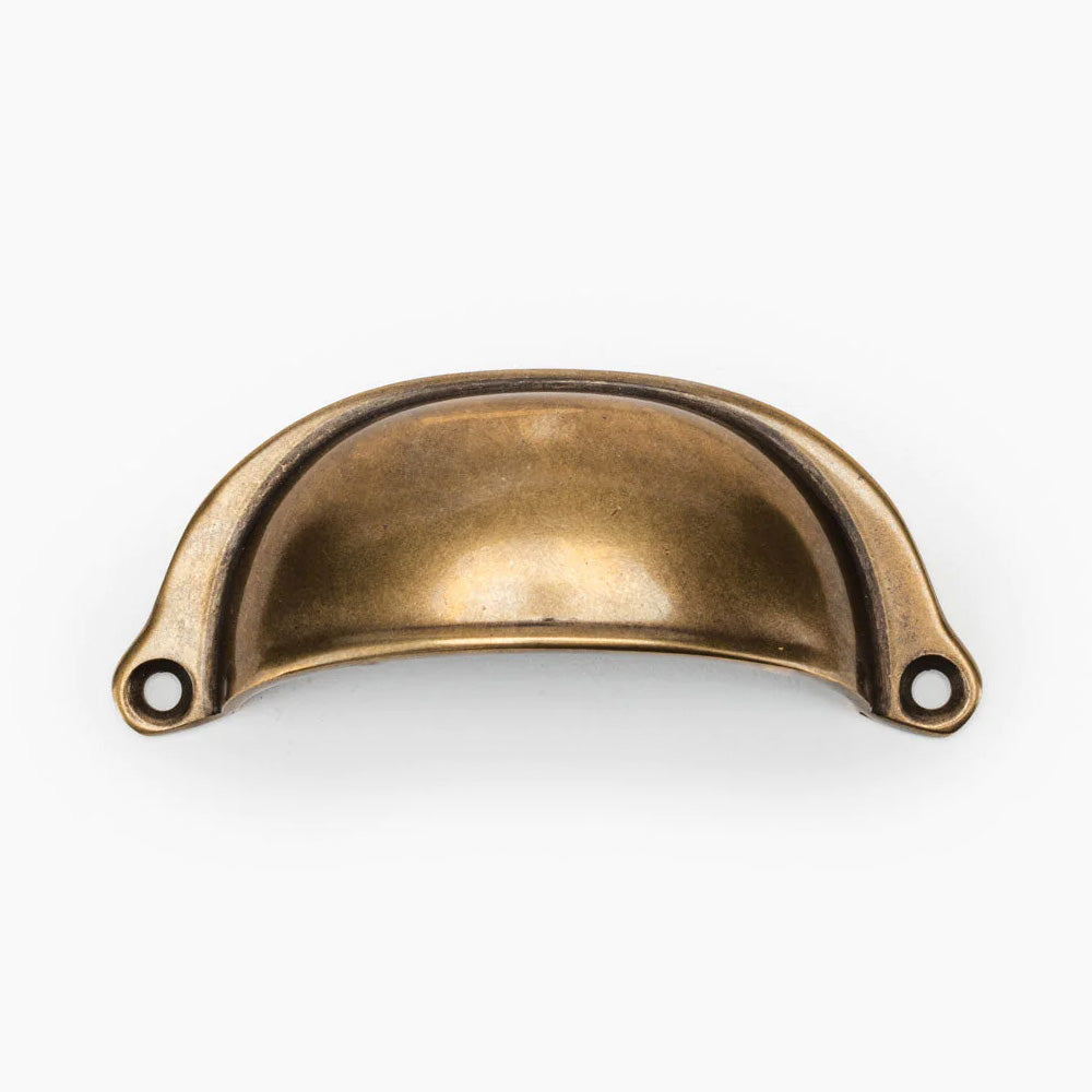 Brass Cabinet Cup Handles, Cup Drawer Handles