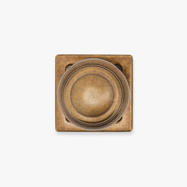 Roanoke Cabinet Knob and Crew Backplate
