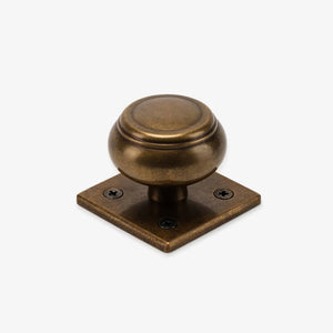 Roanoke Cabinet Knob and Crew Backplate