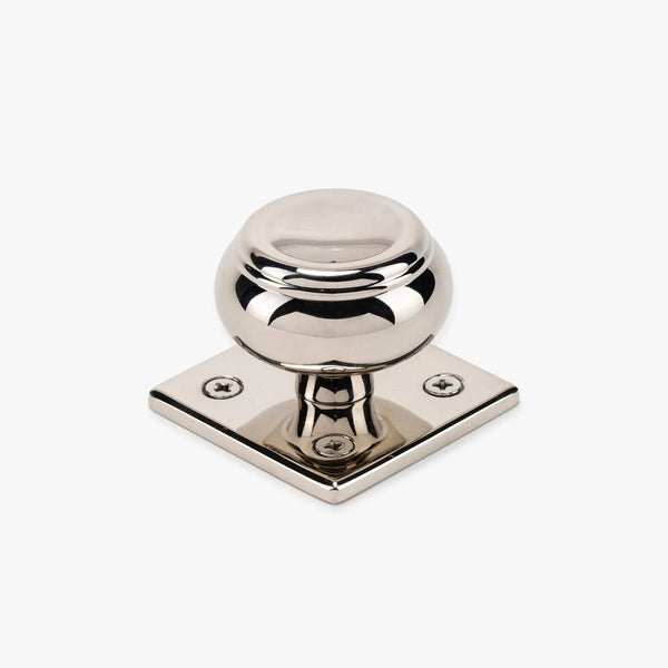 Roanoke Cabinet Knob and Crew Backplate