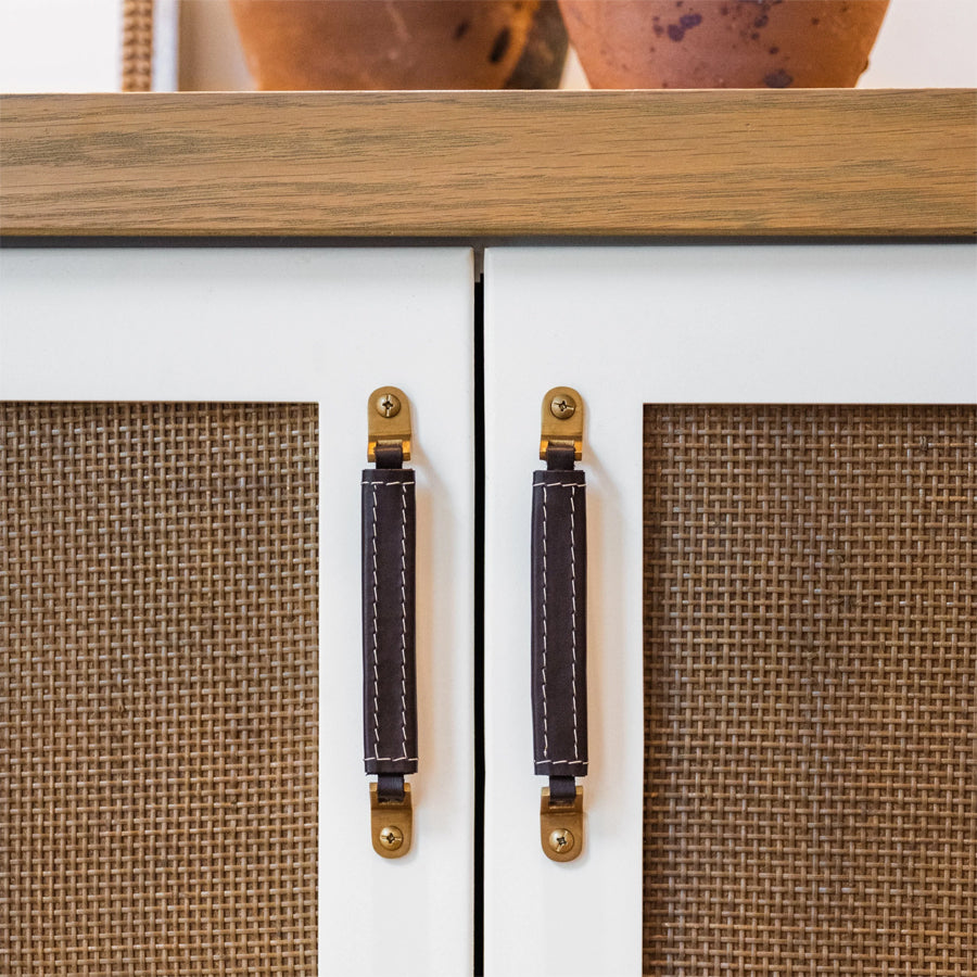 Santa Monica Leather Cabinet Pull – San Diego Hardware