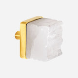 Le Cube Selenite Cabinet Knob