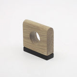 Aperture Oak Wood Cabinet Pull with Backplate